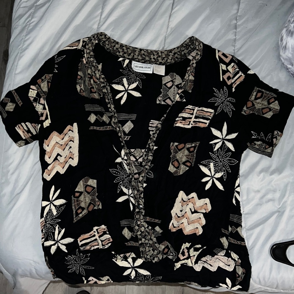 California Krush Tribal Button Down XL